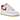 Nike Air Force 1 Low 07 LV8 Summit White Varsity Red Gum sneakers i en klassisk vinklet profil med hvid læderoverdel, rød swoosh og en rågummisål