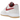 Nike Air Force 1 Low 07 LV8 Summit White Varsity Red Gum sneakers i sideprofil med rød swoosh-logo, hvid overdel i læder og en klassisk brun gummisål