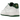 Nike Air Force 1 Low Mini Jewel White Gorge Green sneakers set fra siden med hvid læderoverdel og en markant mørkegrøn mini swoosh på siden.