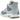 Air Jordan 4 Retro TEX Denim Worn Blue sneakers set fra siden med vasket blåt denim-overdel, hvide snørebånd og detaljeret sål.