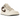 Air Jordan 1 Low Premium Pale Ivory Off Noir Baroque Brown sneakers i sideprofil med cremefarvet læderoverdel, mørk swoosh og brun ydersål.