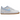 Nike Air Force 1 Low LV8 Photon Dust White Gum Medium Brown Psychic Blue sneakers set fra siden med hvid overdel, lyseblå detaljer og gummisål