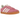 Adidas Gazelle Pink Fusion sneakers set fra siden med pink ruskindsoverdel, hvide detaljer og den klassiske gummiydersål i kontrast.