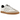Adidas Samba OG Off White Core Black sneakers set fra siden med hvid overdel, sorte striber, ruskindsparti ved tåen og brun gummisål