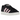 Adidas Campus 00s Core Black True Pink sneakers set fra siden med sort ruskindsoverdel, tykke lyserøde snørebånd og hvide ikoniske tre striber