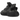 Yeezy Boost 350 V2 MX Dark Salt sneakers i vinklet profil med sort og grå mønstret Primeknit-overdel, grå snørebånd og en gennemsigtig mellemsål