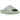 Yeezy Slide Salt sneakers i en lysegrå nuance, vist i en vinklet profil der fremhæver det støbte EVA-skumdesign og den riflede ydersål