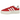 Adidas Gazelle Bold Red Cloud White sneakers i sideprofil med rød overdel i ruskind, hvide læderdetaljer og en tyk gummisål.