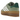 Adidas Gazelle Bold Silver Green Gum sneakers i sideprofil med sølvfarvet overdel, grønne detaljer og en karakteristisk tyk gummisål