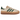 Adidas Gazelle Bold Magic Beige Collegiate Green sneakers i profil med beige overdel, grønne Adidas-striber, ruskind og platform-sål.