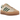Adidas Gazelle Bold Magic Beige Collegiate Green sneakers set fra siden med beige ruskindsoverdel, grønne striber og tyk plateau-ydersål i gummi