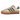 Adidas Gazelle Bold Magic Beige Collegiate Green sneakers i profil med beige overdel, grønne takkede striber, hvid snøring og tyk platformsål