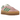 Adidas Gazelle Bold True Pink sneakers i sideprofil med lyserød overdel i ruskind, hvide læderdetaljer og en høj, platform ydersål i gummi.