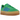 Adidas Gazelle Bold Green Blue Gum sneakers i sideprofil med grøn ruskindsoverdel, blå læderdetaljer og klassisk gummisål