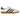 Adidas Gazelle Indoor White Collegiate Green sneakers i profil med hvid læderoverdel, grønne striber og en klassisk brun gummisål