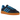 Adidas Handball Spezial Night Indigo Bright Blue Gum sneakers i profil med mørkeblå ruskindsoverdel, lysere blå adidas striber og brun gummisål