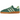 Adidas Handball Spezial Collegiate Green sneakers i profil med grøn overdel i ruskind, ikoniske hvide striber og brun gummisål