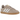 Adidas Samba Wonder Taupe sneakers i en elegant vinklet profilvisning med beige læderoverdel, mørk gummisål og klassiske 3-striber