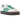 Adidas Sambae Cloud White Green sneakers i profil med hvid læderoverdel, grønne detaljer og den karakteristiske platform-gummiydersål.