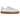 adidas Sambae Beige sneakers i vinklet profil med en læderoverdel i beige nuancer, hvide striber på siden og en semitransparent gummisål