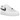 Nike Air Force 1 Low Liquid Metal Swoosh sneakers i profil, fremviser en klassisk hvid læderoverdel med et glansfuldt metallic sølvfarvet Swoosh