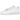 Nike Air Force 1 Low Liquid Metal Swoosh sneakers i en klassisk vinklet profil med hvid læderoverdel og iøjnefaldende metallisk sølvfarvet Swoosh-logo