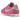 Nike Cortez Playful Pink sneakers i sideprofil, udført i lyserødt læder med hvid Nike-swoosh, hvid mellemsål og klassisk tandet ydersål