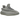 Yeezy Boost 350 V2 Steel Grey sneakers i vinklet profil med den ikoniske grå strikkede overdel, semitransparente detaljer og den riflede Boost-sål.
