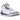 Jordan 3 Retro True Blue sneakers i et klassisk sideprofil med hvid læderoverdel, blå detaljer og det ikoniske elefantprint ved tå og hæl