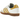 Adidas Samba Sporty And Rich White Bold Gold sneakers set fra siden med hvid overdel, guldfarvede striber, gummisål og teksturerede detaljer