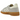 Adidas Handball Spezial Grey Cream White sneakers i vinklet profil med grå ruskindsoverdel, hvide læderstriber og brun gummisål
