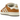 Adidas Campus 00s Mesa sneakers set fra siden med brun ruskindsoverdel, klassiske hvide tre striber og en tyk hvid ydersål i retro design