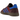 Adidas Handball Spezial Night Red Blue sneakers set fra siden med rød ruskindsoverdel, blå adidas-striber og klassisk gummisål