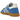 Adidas Handball Spezial Blue Better Scarlet sneakers i profilvisning med ruskindsoverdel, røde striber og klassisk gummisål
