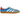 Adidas Gazelle Indoor Olympic Blue sneakers i en sideprofil med lyseblå ruskindsoverdel, hvide læderstriber og en gennemsigtig gummisål