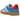Adidas Gazelle Indoor Olympic Blue sneakers i profil med blå ruskindsoverdel, hvide læderstriber og en gennemsigtig gummisål