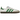 Adidas Samba White Green sneakers sideprofil med hvid læderoverdel, grønne Adidas-striber, ruskindstæer og en klassisk brun gummisål.