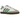 Adidas Samba White Green sneakers i en klassisk vinklet profil med hvid læderoverdel, grønne striber og en karakteristisk brun gummisål