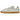 Adidas Samba OG Linen Green Metallic sneakers i vinklet profil med lysegrøn ruskindsoverdel, hvide detaljer og ikonisk brun gummisål