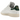 Adidas Stan Smith Dime White Green sneakers set fra siden med hvid læderoverdel, grønne detaljer ved hælen og klassiske perforerede 3-striber.