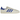 Adidas Samba Humanrace Navy Aluminum sneakers i vinklet profil med marineblå læderoverdel, matchende snørebånd og karakteristisk gummisål