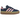 Adidas Gazelle Bold Dark Blue Pink Spark sneakers i en vinklet visning med mørkeblå ruskindsoverdel, lyserøde detaljer og tyk plateausål.