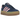 Adidas Gazelle Bold Dark Blue Pink Spark sneakers i sideprofil med marineblå ruskindsoverdel, pink 3-stribet logo og markant plateau-gummisål
