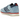 Adidas SL 72 RS Light Blue Better Scarlet sneakers i profilvisning med lyseblå overdel, røde detaljer og den klassiske gummiydersål.
