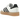 Adidas Sambae White Black Gum sneakers set fra siden med hvid læderoverdel, sorte Adidas-striber, klassisk T-tå og brun gummisål