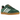 Adidas Gazelle Indoor Collegiate Green Lucid Pink sneakers i sideprofil med grøn ruskindsoverdel, lyserøde læderdetaljer og en halvgennemsigtig gummisål