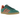 Adidas Gazelle Collegiate Green Preloved Red sneakers i sideprofil med grøn ruskindsoverdel, røde detaljer og hvid sål