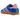 Adidas Gazelle Indoor Blue Semi Pink Spark sneakers i sideprofil, med en lyseblå overdel i ruskind, pink hælkappe og en klassisk brun gummisål