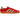 Adidas Gazelle Indoor Better Scarlet Hazy Green sneakers i profil med rød ruskindsoverdel, grønne striber og en gennemsigtig gummisål