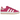 Adidas Campus 00s Semi Lucid Fuchsia sneakers set fra siden med pink ruskindsoverdel, hvide Adidas-striber og tykke snørebånd